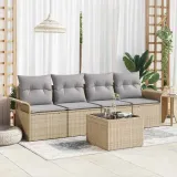 zestaw-sof-na-ogrod-5-pcs-bezowy-polirattan-stan-nowy
