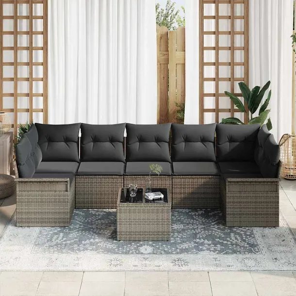 zestaw-sof-na-ogrod-8-pcs-szary-polirattan-styl-nowoczesny