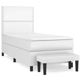 lozko-kontynentalne-z-materacem-biale-ekoskora-100x200-cm
