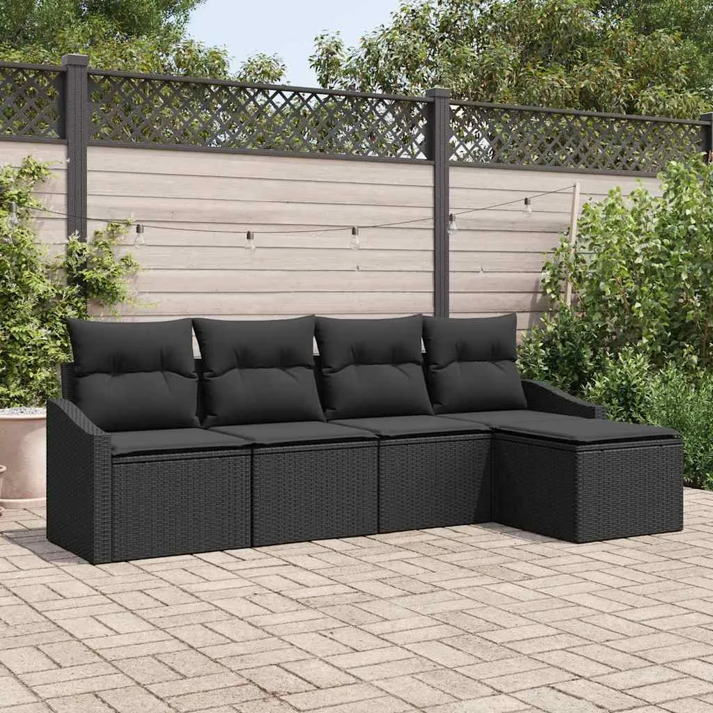 zestaw-sof-na-ogrod-5-pcs-czarny-polirattan