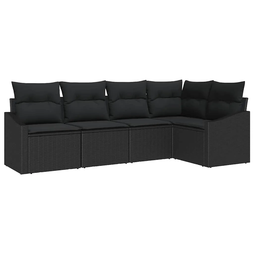 zestaw-sof-na-ogrod-5-pcs-czarny-polirattan