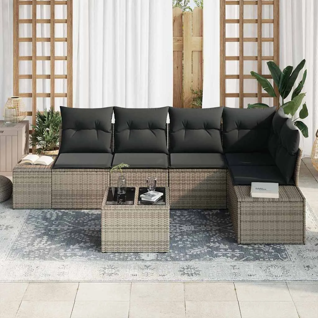 zestaw-sof-na-ogrod-6-pcs-szary-polirattan-stan-nowy