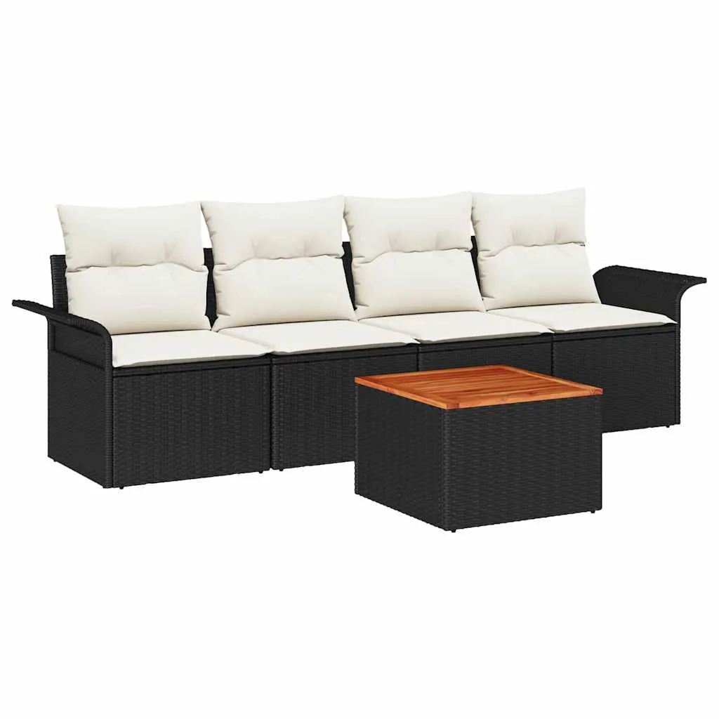 zestaw-sof-na-ogrod-5-pcs-czarny-polirattan