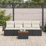 zestaw-sof-na-ogrod-5-pcs-czarny-polirattan-styl-nowoczesny