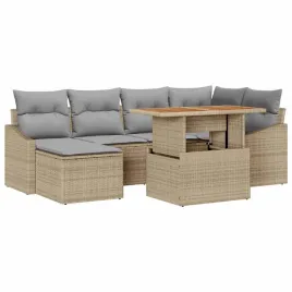 zestaw-do-jadalni-w-ogrodzie-z-poduszka-7-pcs-bezowy-i-szary