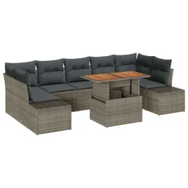 zestaw-do-jadalni-w-ogrodzie-z-poduszka-8-pcs-szary-i-brazowy