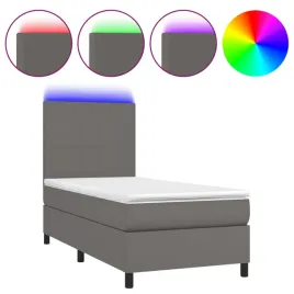 lozko-kontynentalne-z-materacem-i-led-szara-ekoskora-90x200-cm