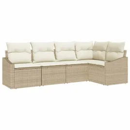 zestaw-do-jadalni-w-ogrodzie-z-poduszka-5-pcs-bezowy-i-kremowy