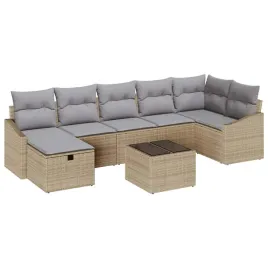zestaw-sof-na-ogrod-z-poduszka-8-pcs-bezowy-polirattan
