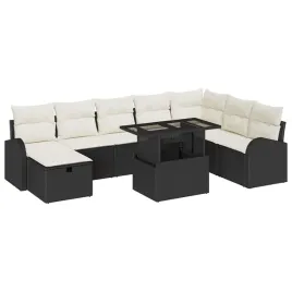 zestaw-sof-na-ogrod-z-poduszka-9-pcs-czarny-polirattan
