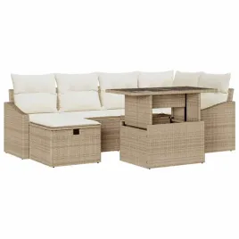 zestaw-sof-na-ogrod-z-poduszka-7-pcs-bezowy-polirattan