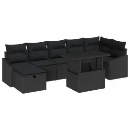 zestaw-sof-na-ogrod-z-poduszka-8-pcs-czarny-polirattan