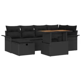 zestaw-sof-na-ogrod-z-poduszka-7-pcs-czarny-polirattan
