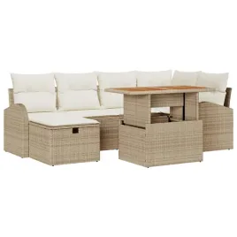 zestaw-sof-na-ogrod-z-poduszka-7-pcs-bezowy-polirattan