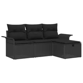 zestaw-sof-na-ogrod-z-poduszka-4-pcs-czarny-polirattan