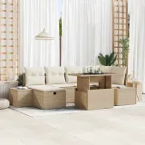 zestaw-sof-na-ogrod-7-pcs-bezowy-polirattan-stan-nowy