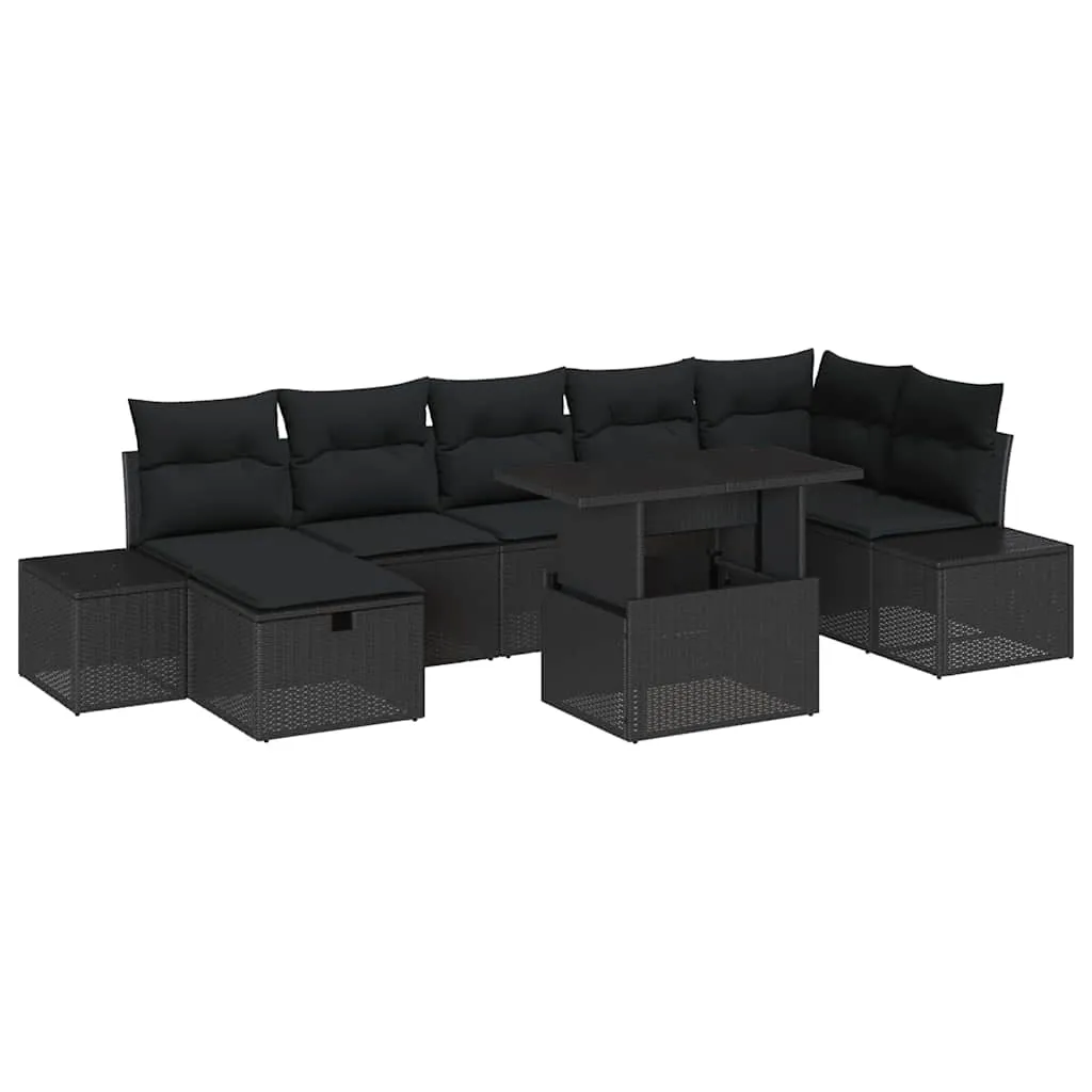 zestaw-sof-na-ogrod-8-pcs-czarny-polirattan