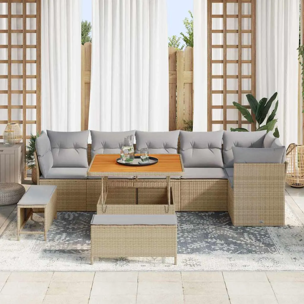 zestaw-sof-na-ogrod-9-pcs-bezowy-polirattan-stan-nowy