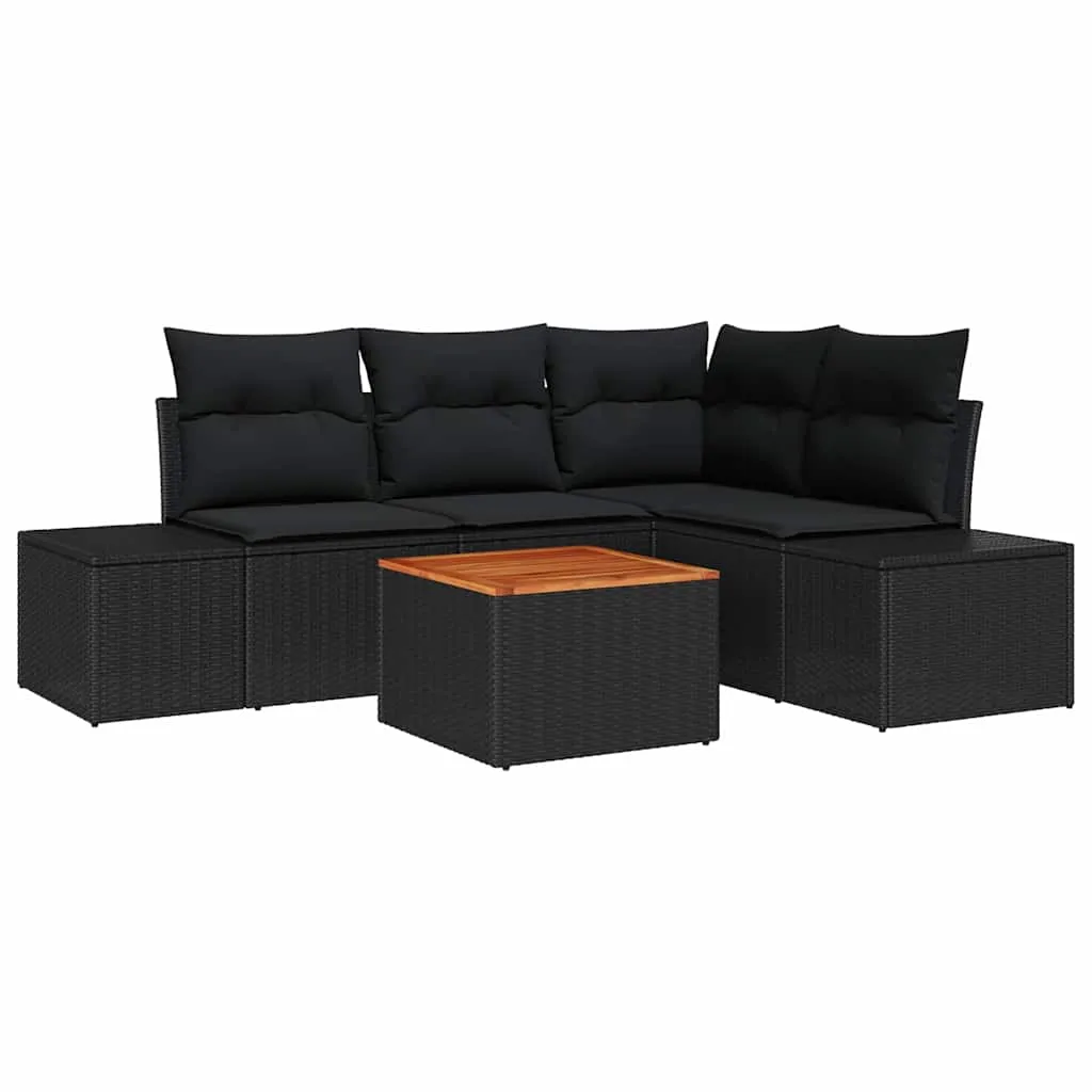 zestaw-sof-na-ogrod-5-pcs-czarny