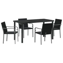 zestaw-do-jadalni-w-ogrodzie-5-pcs-czarny-polirattan