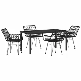 zestaw-do-jadalni-w-ogrodzie-5-pcs-czarny-polirattan