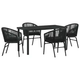 zestaw-do-jadalni-w-ogrodzie-5-pcs-czarny-polirattan
