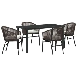 zestaw-do-jadalni-w-ogrodzie-5-pcs-brazowy-polirattan