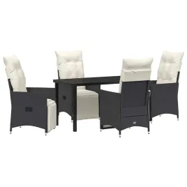 zestaw-do-jadalni-w-ogrodzie-z-poduszka-5-pcs-czarny-polirattan