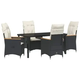 zestaw-do-jadalni-w-ogrodzie-z-poduszka-5-pcs-czarny-polirattan