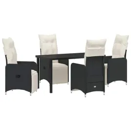 zestaw-do-jadalni-w-ogrodzie-z-poduszka-5-pcs-czarny-polirattan