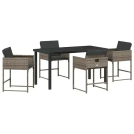 zestaw-do-jadalni-w-ogrodzie-z-poduszka-5-pcs-szary-polirattan