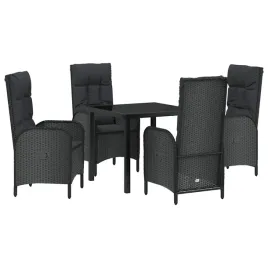 zestaw-do-jadalni-w-ogrodzie-z-poduszka-5-pcs-czarny-polirattan