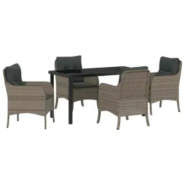 zestaw-do-jadalni-w-ogrodzie-z-poduszka-5-pcs-szary-polirattan