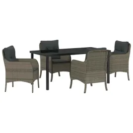 zestaw-do-jadalni-w-ogrodzie-z-poduszka-5-pcs-szary-polirattan