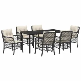 zestaw-do-jadalni-w-ogrodzie-z-poduszka-7-pcs-czarny-polirattan
