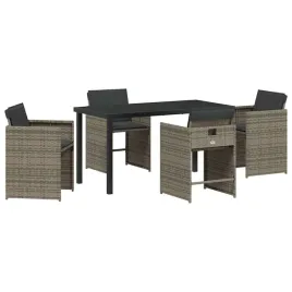 zestaw-do-jadalni-w-ogrodzie-z-poduszka-5-pcs-szary-polirattan