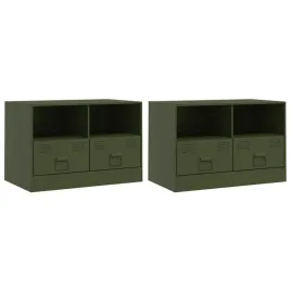 szafki-pod-telewizor-2-szt-oliwkowe-67x39x44-cm-stalowe