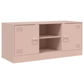 szafka-pod-telewizor-rozowa-99x39x44-cm-stalowa