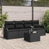 zestaw-sof-na-ogrod-5-pcs-czarny-polirattan-stan-nowy