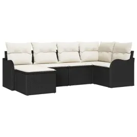 zestaw-sof-na-ogrod-z-poduszka-6-pcs-czarny-polirattan