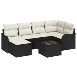zestaw-sof-na-ogrod-z-poduszka-7-pcs-czarny-polirattan