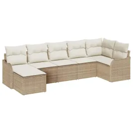 zestaw-sof-na-ogrod-z-poduszka-7-pcs-bezowy-polirattan