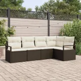 zestaw-sof-na-ogrod-5-pcs-brazowy-polirattan-stan-nowy