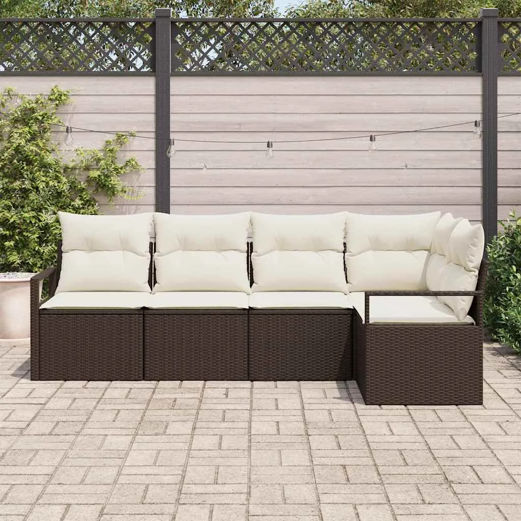 zestaw-sof-na-ogrod-5-pcs-brazowy-polirattan-stan-nowy