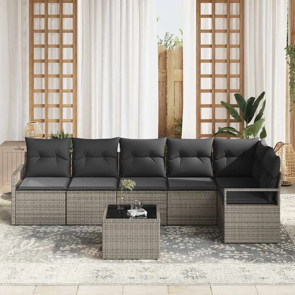 zestaw-sof-na-ogrod-7-pcs-szary-polirattan-stan-nowy