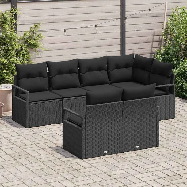 zestaw-sof-na-ogrod-7-pcs-czarny-polirattan-styl-nowoczesny