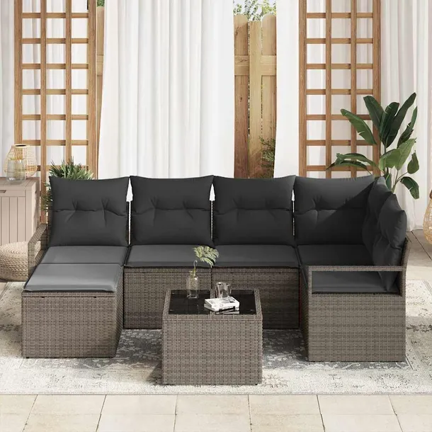zestaw-sof-na-ogrod-7-pcs-szary-polirattan-styl-nowoczesny