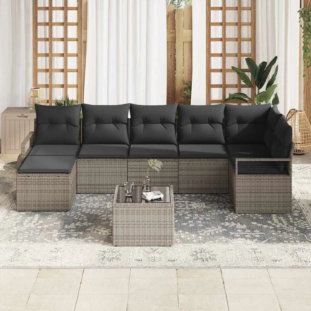 zestaw-sof-na-ogrod-8-pcs-szary-polirattan-stan-nowy
