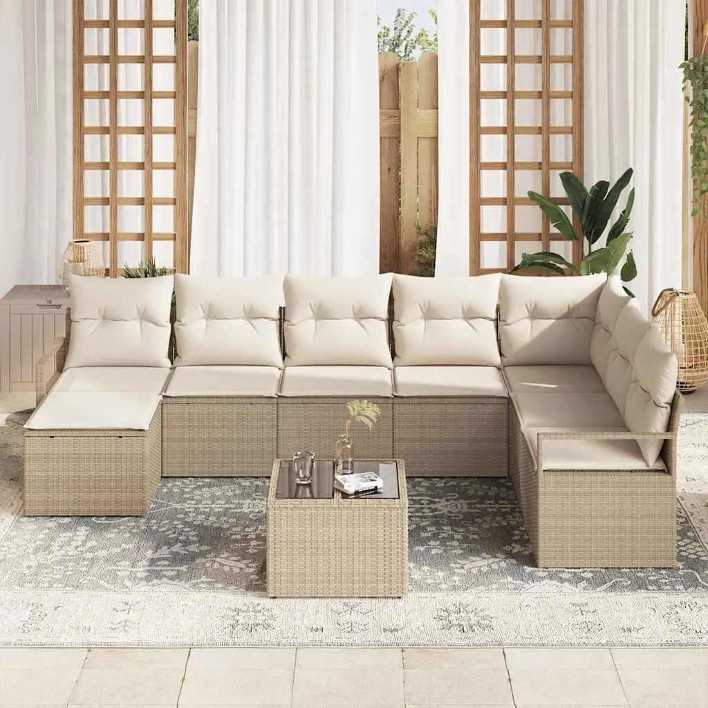 zestaw-sof-na-ogrod-9-pcs-bezowy-polirattan-stan-nowy