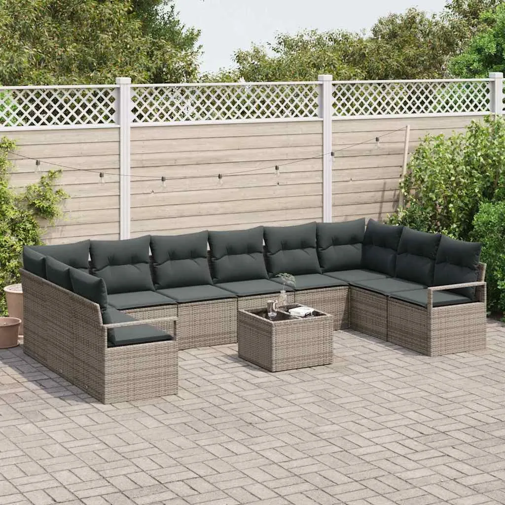 zestaw-sof-na-ogrod-11-pcs-szary-polirattan-stan-nowy